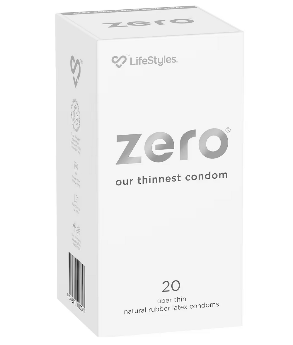 Zero Uber Thin Condoms + Durex/SKYN Lubricant Package