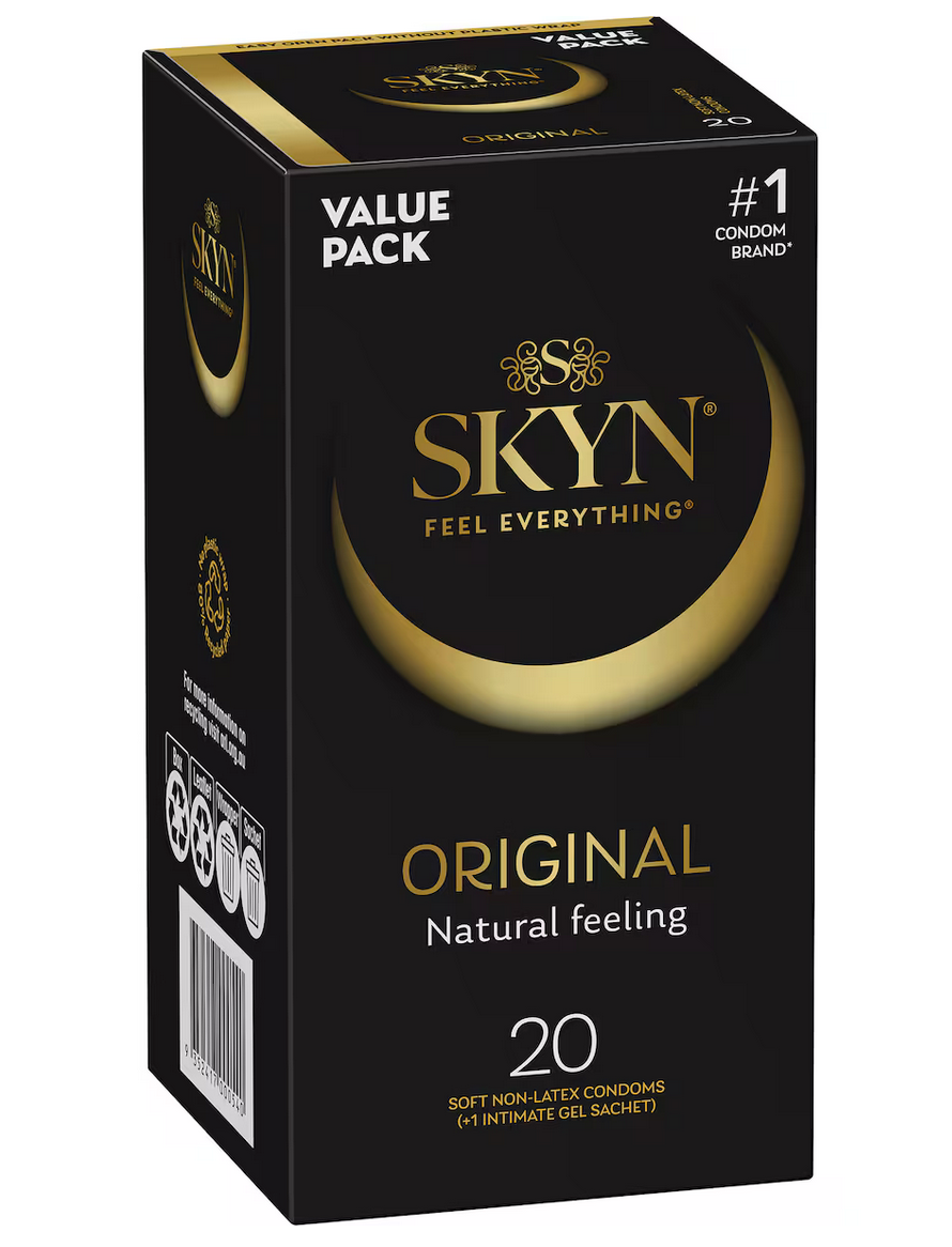 SKYN Original Condoms + Durex/SKYN Lubricant Package